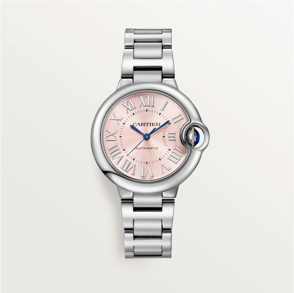 Ballon Bleu de Cartier 33mm Steel Pink Dial Automatic Watch