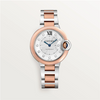 Ballon Bleu de Cartier 33mm Steel and Rose Gold Automatic Watch
