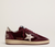 Ball Star Donna in velluto bordeaux con stella e talloncino in pelle laminata oro