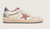 Ball Star LTD in pelle beige con stella in rete rosa e talloncino in pelle blu