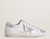 Women’s Super-Star with gray suede star and silver glitter inserts