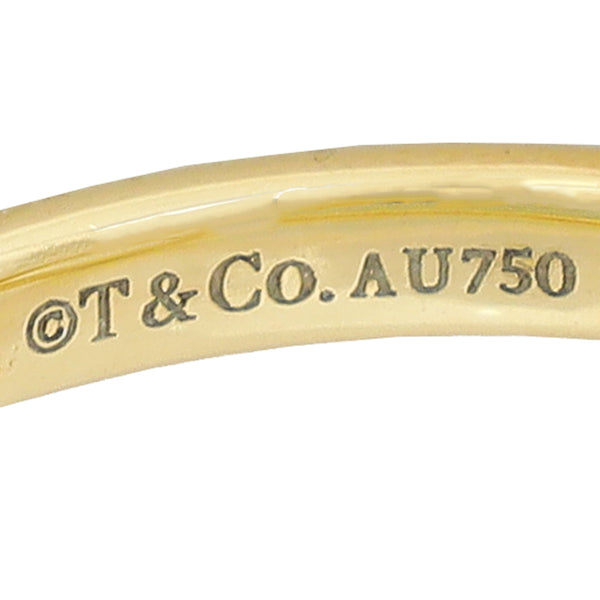 Tiffany & Co 18K Yellow Gold Infinity Ring 54