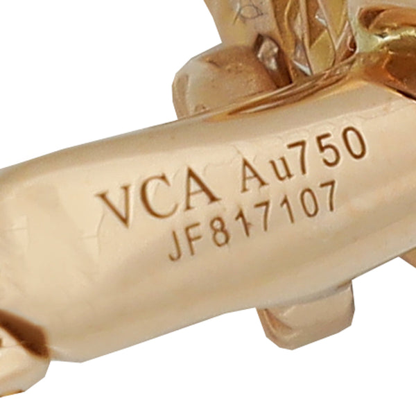 Van Cleef &amp; Arpels 18K Rose Gold 86 Diamond Frivole Small Model Earrings