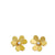 Van Cleef & Arpels 18K Yellow Gold Diamond Small Model Frivole Earrings