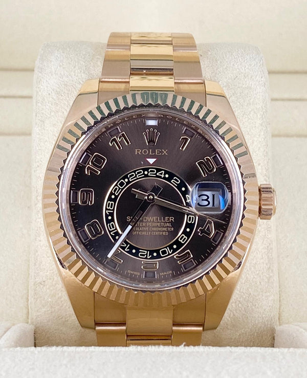 Rolex Sky-Dweller Rose Gold Choclate