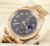 Rolex Sky-Dweller Rose Gold Choclate