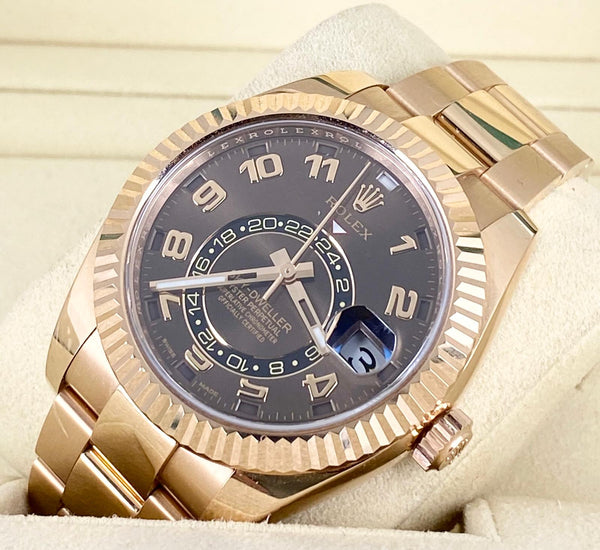 Rolex Sky-Dweller Rose Gold Choclate