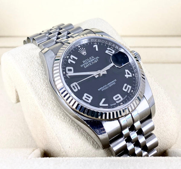 Rolex Datejust II, Black concentric dial, Box and papers
