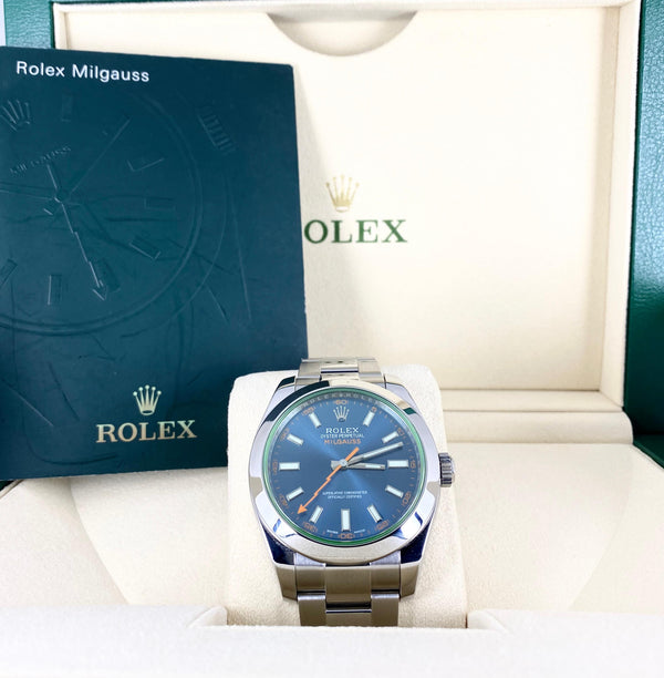 Rolex Milgauss, With Box and Papers, Steel