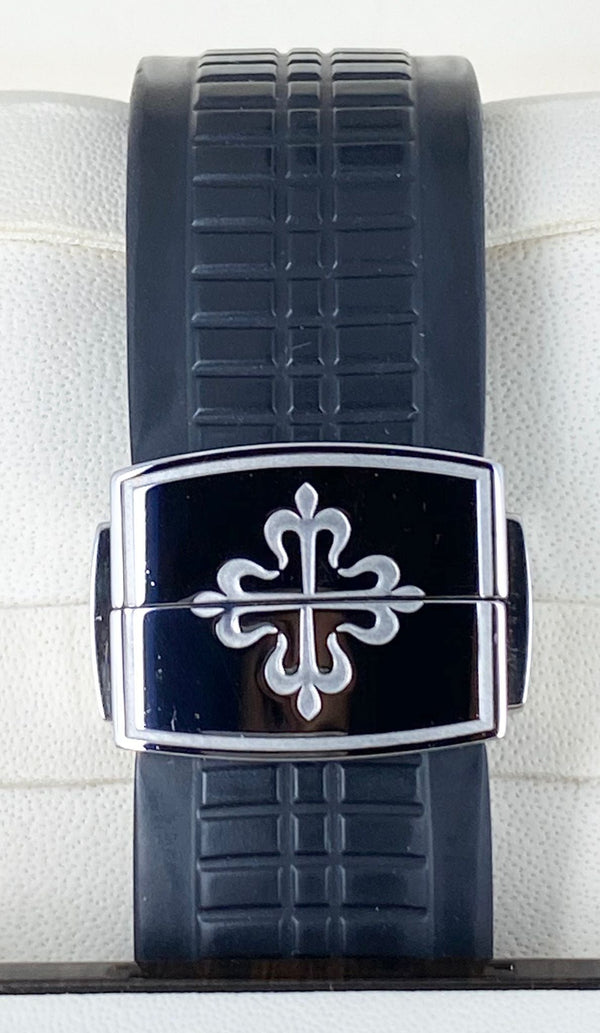 Patek Philippe Aquanaut, Full set, 2014, Black dial, Rubber strap