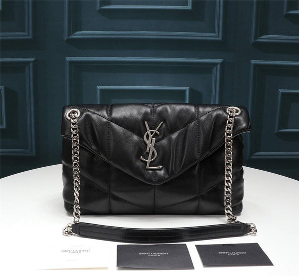 YSL PUFFER TOY BAG IN QUILTED LAMBSKIN