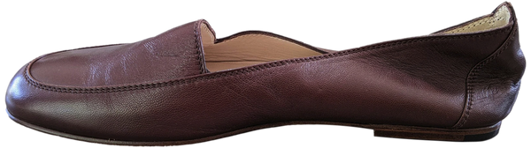 Chanel 1990s Chocolat Kid Ballet Flat Pumps Ballerines en Chevreaux Xtra Soft Sz 38.5, New!