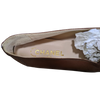 Chanel 1990s Marron Kid Ballet Flat Pumps Ballerines en Chevreaux Xtra Soft Sz 38.5, New!