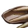 Chanel 1990s Marron Kid Ballet Flat Pumps Ballerines en Chevreaux Xtra Soft Sz 38.5, New!
