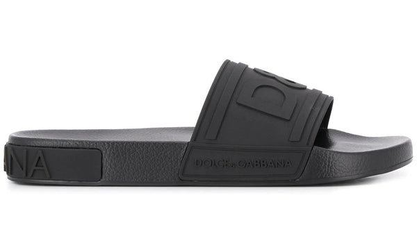 Dolce & Gabbana embossed logo slides