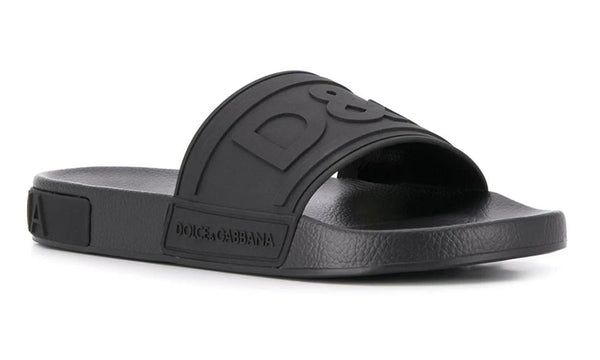 Dolce & Gabbana embossed logo slides