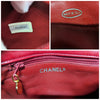 Chanel 90s Red Lambskin Quilted Mini CC Flap Messenger