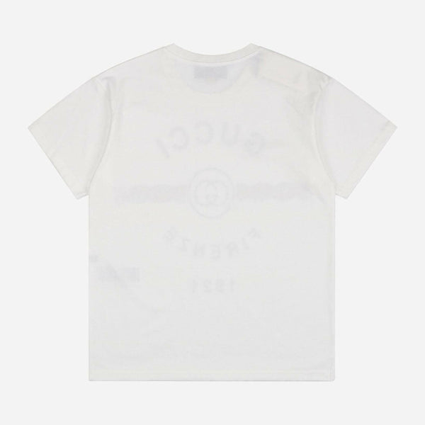 GUCCI "FIRENZE 1921" WHITE T-SHIRTS SS COLLECTION 2022