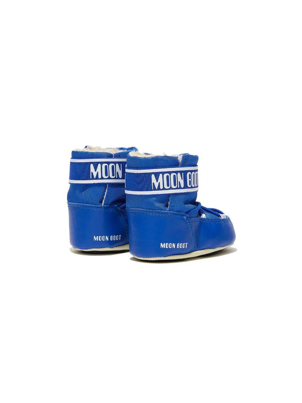 Stivali da neve per neonato Moon Boot Kids blu con punta tonda