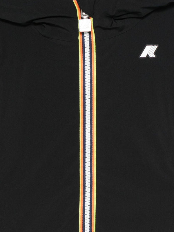 Giubbino per bambina K-Way Kids blu con cappuccio classico