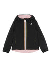 Giubbino per bambina K-Way Kids blu con cappuccio classico