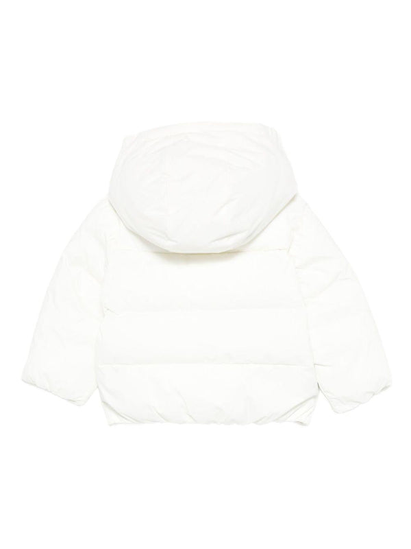 Giubbino per neonati K-Way Kids bianco con design trapuntato