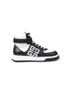 Sneakers alte per bambino Givenchy Kids bianco e nero con motivo 4G
