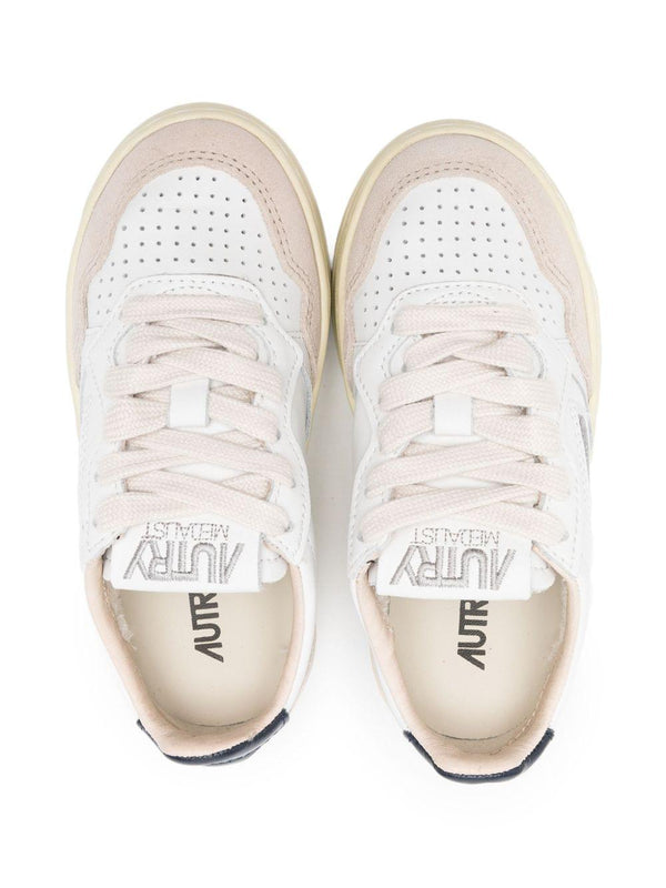 Sneakers per bambini Autry Kids beige con dettagli traforati