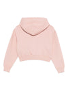 Felpa per bambina Off-White Kids rosa con cappuccio e stampa con logo
