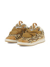 Sneakers per bambina Lanvin Enfant beige con stampa leopardata
