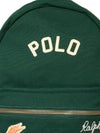 Zaino per bambini Polo Ralph Lauren Kids verde con toppa ricamata