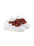 Sneakers Statement per bambini Lanvin Enfant bianche con lacci rossi e neri a contrasto