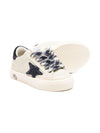 Sneakers per bambino Golden Goose Kids beige con lacci e applicazione a stella