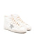 Sneakers alte per bambina Golden Goose Kids bianco con stelle glitterate