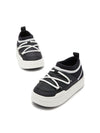 Sneakers Icon per bambino Moon Boot Kids nero con punta tonda