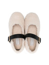 Ballerine per bambina Stella McCartney Kids bianco in pelliccia sintetica