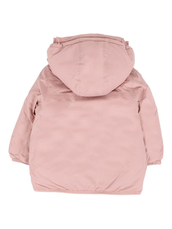 Piumino per neonata K Way Kids rosa con cappuccio