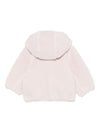 Cappotto in pelliccia sintetica per neonati K Way Kids rosa con cappuccio effetto teddy