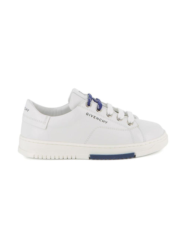 Sneakers per bambino Givenchy Kids bianche con logo goffrato