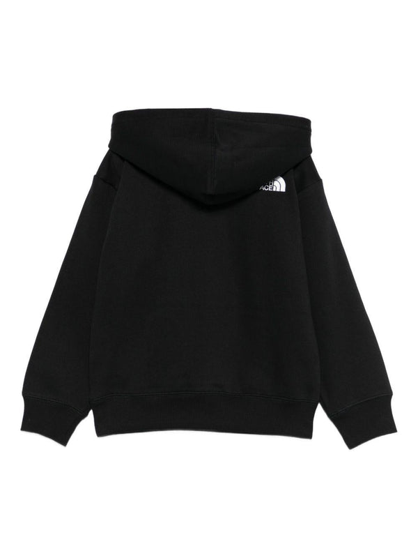 Felpa per bambino The North Face Kids nero con cappuccio con logo
