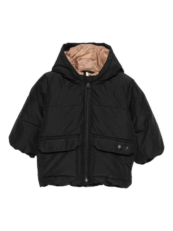 Giubbino per neonato Boss Kids nero con design trapuntato