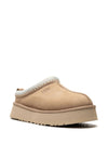 Slippers per bambina UGG Kids Tazz Sand beige con cucitura decorativa