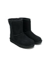 Stivaletti con fodera in pelliccia per bambina UGG Kids neri con punta tonda