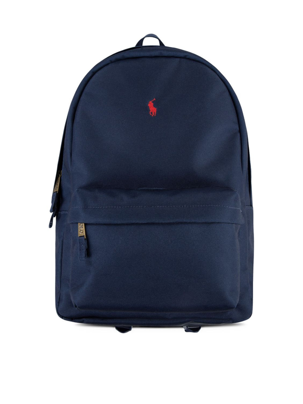 Zaino per bambini Polo Ralph Lauren Kids blu con chiusura superiore con zip