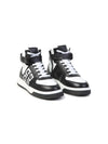 Sneakers alte per bambino Givenchy Kids bianco e nero con motivo 4G