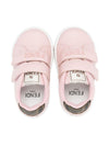 Sneakers per bambina Fendi Kids rosa con chiusura con doppio strappo