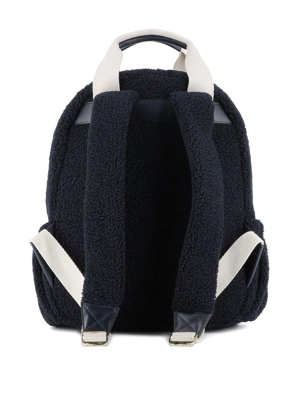 Zaino per bambina Chloé Kids blu con spalline con logo ricamato