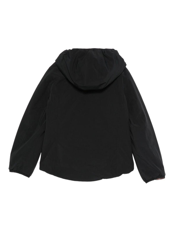 Giubbino per bambina K-Way Kids blu con cappuccio classico