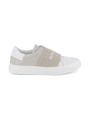 Sneakers per bambina Givenchy Kids beige con scritta con logo