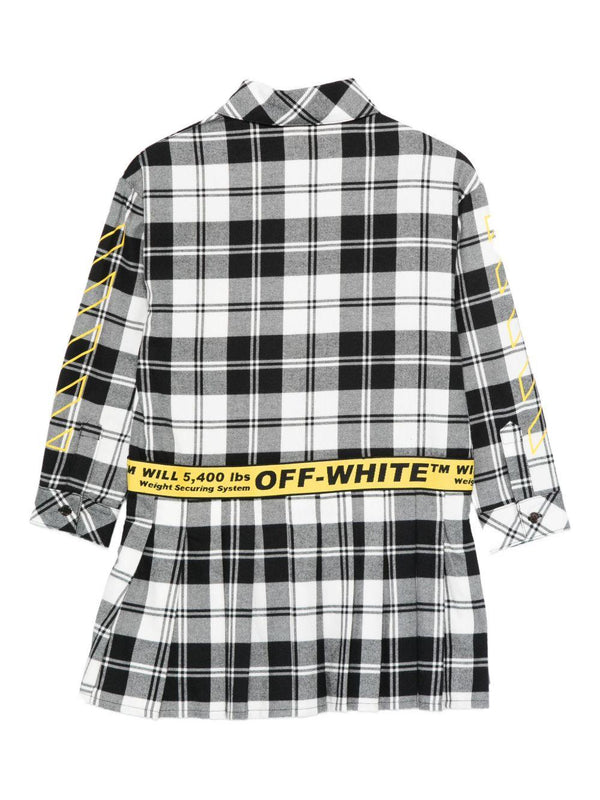 Abito per bambina Off-White Kids modello camicia a quadri